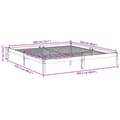 Miniatyrbillede 10 af 10: vidaXL ekstra lang sengeramme uden madras 200x220 cm massivt fyrretræ