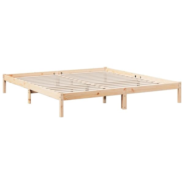 vidaXL Ekstra lang sengeramme uten madrass 180x220 cm heltre furu
