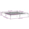 Miniatyrbilde 10 av 10: vidaXL Ekstra lang sengeramme uten madrass 180x220 cm heltre furu