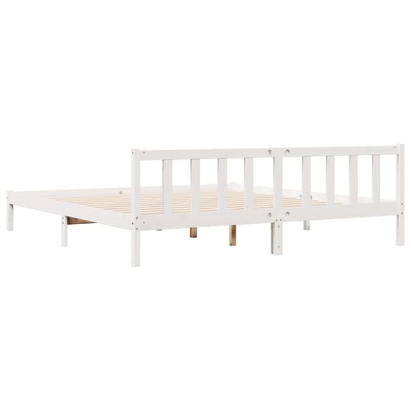 vidaXL ekstra lang sengeramme uden madras 200x220 cm massivt fyrretræ