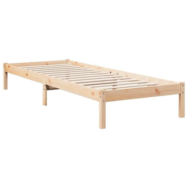 vidaXL ekstra lang sengeramme uden madras 80x220 cm massivt fyrretræ