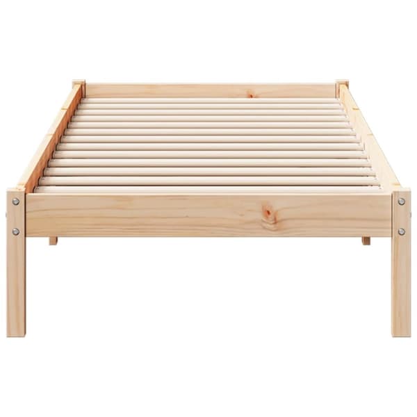 vidaXL ekstra lang sengeramme uden madras 80x220 cm massivt fyrretræ
