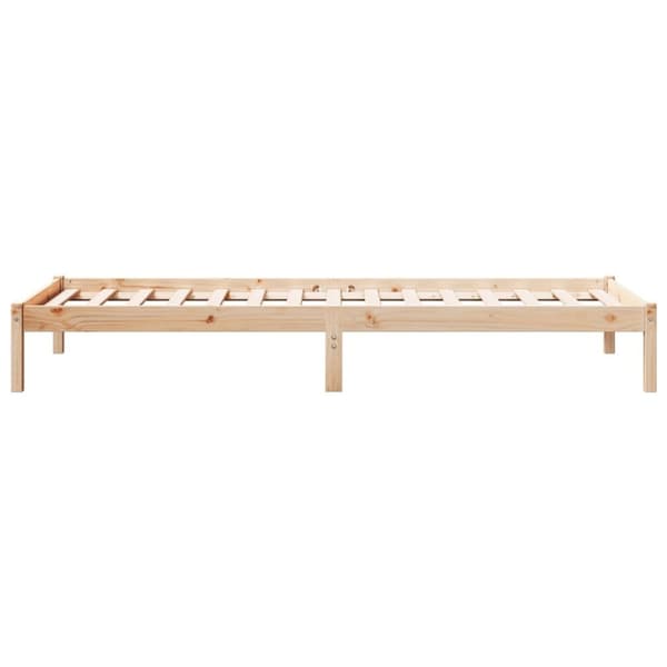 vidaXL ekstra lang sengeramme uden madras 80x220 cm massivt fyrretræ
