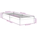 Miniatyrbillede 10 af 10: vidaXL ekstra lang sengeramme uden madras 80x220 cm massivt fyrretræ