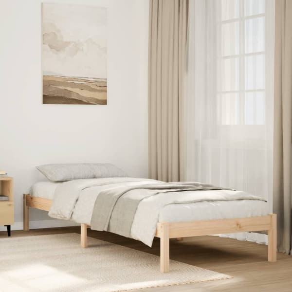 vidaXL ekstra lang sengeramme uden madras 80x220 cm massivt fyrretræ