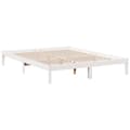 Miniatyrbilde 4 av 10: vidaXL Ekstra lang sengeramme uten madrass hvit 160x210 cm heltre furu