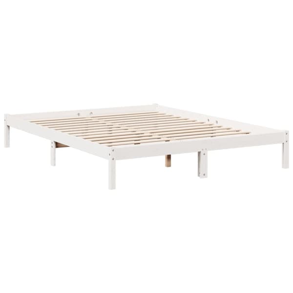 vidaXL Ekstra lang sengeramme uten madrass hvit 160x210 cm heltre furu