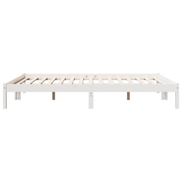 vidaXL Ekstra lang sengeramme uten madrass hvit 160x210 cm heltre furu