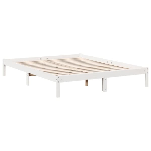 vidaXL Ekstra lang sengeramme uten madrass hvit 160x210 cm heltre furu