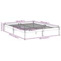 Miniatyrbilde 10 av 10: vidaXL Ekstra lang sengeramme uten madrass hvit 140x210 cm heltre furu