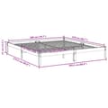 Miniatyrbillede 10 af 10: vidaXL ekstra lang sengeramme uden madras 200x210 cm massivt fyrretræ