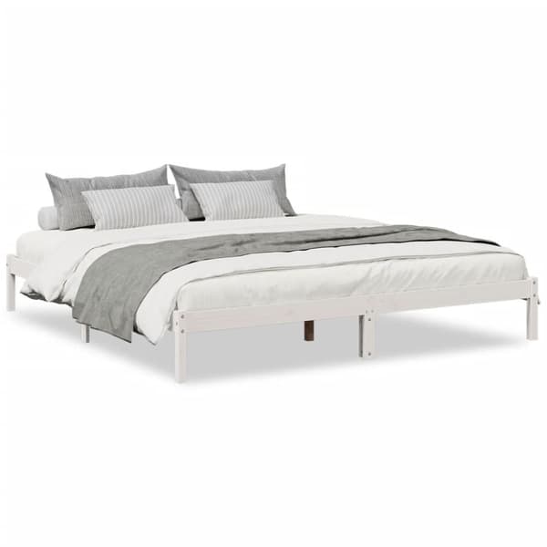 vidaXL ekstra lang sengeramme uden madras 200x210 cm massivt fyrretræ