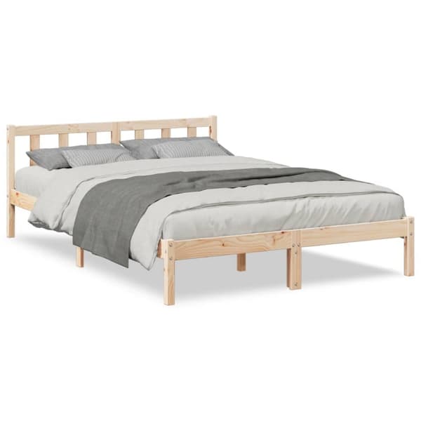 vidaXL Ekstra lang sengeramme uten madrass 140x210 cm heltre furu