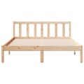 Miniatyrbilde 5 av 10: vidaXL Ekstra lang sengeramme uten madrass 140x210 cm heltre furu