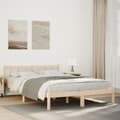 Miniatyrbilde 2 av 10: vidaXL Ekstra lang sengeramme uten madrass 140x210 cm heltre furu