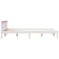 Miniatyrbilde 6 av 10: vidaXL Ekstra lang sengeramme uten madrass hvit 140x210 cm heltre furu