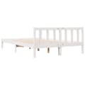 Miniatyrbilde 7 av 10: vidaXL Ekstra lang sengeramme uten madrass hvit 140x210 cm heltre furu