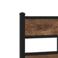 Miniatyrbilde 8 av 10: vidaXL Sengeramme i metall uten madrass røkt eik 100x200 cm
