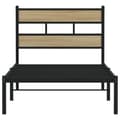 Miniatyrbillede 5 af 10: vidaXL sengeramme uden madras 90x200 cm metal sonoma-eg