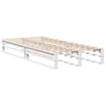 Miniatyrbilde 6 av 11: vidaXL Sengeramme uten madrass hvit 90x200 cm heltre furu
