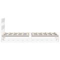 Miniatyrbilde 8 av 11: vidaXL Sengeramme uten madrass hvit 90x200 cm heltre furu