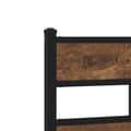 Miniatyrbillede 8 af 10: vidaXL sengeramme uden madras 120x200 cm metal røget egetræsfarve