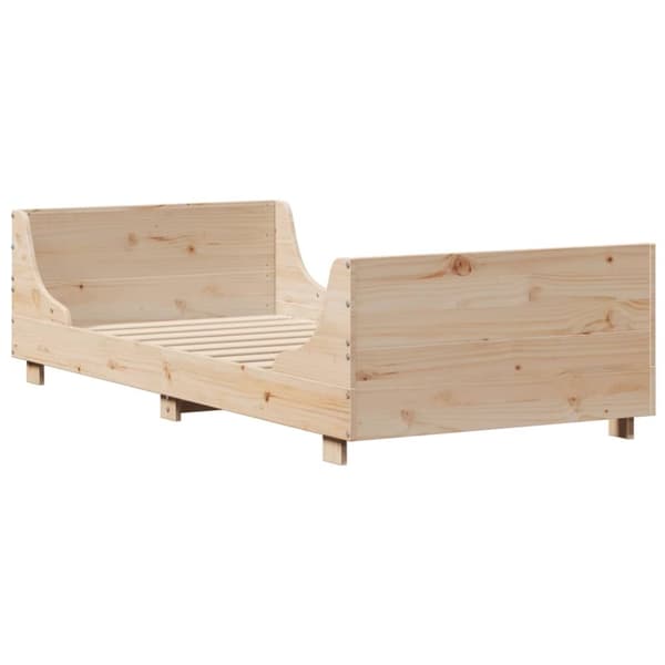 vidaXL sengeramme uden madras 90x190 cm massivt fyrretræ