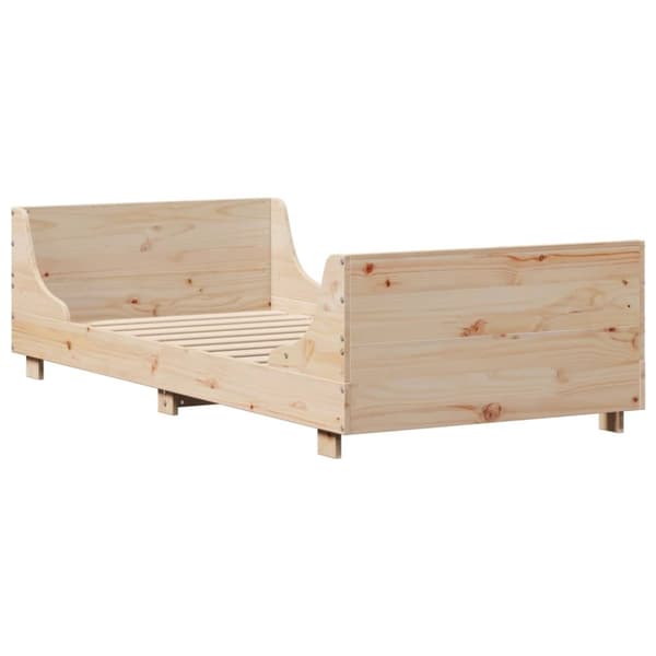 vidaXL sengeramme uden madras 90x190 cm massivt fyrretræ