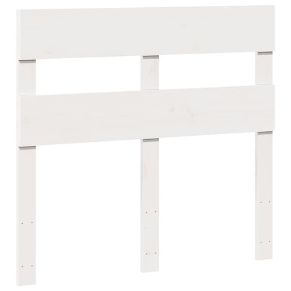 vidaXL sengeramme uden madras 75x190 cm massivt fyrretræ hvid