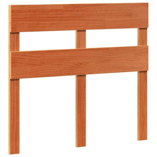 vidaXL sengeramme uden madras 100x200 cm massivt fyrretræ gyldenbrun