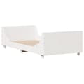 Miniatyrbilde 7 av 10: vidaXL Sengeramme uten madrass hvit 75x190 cm heltre furu