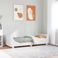 Miniatyrbilde 2 av 10: vidaXL Sengeramme uten madrass hvit 75x190 cm heltre furu