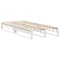 Miniatyrbilde 6 av 11: vidaXL Sengeramme uten madrass hvit 100x200 cm heltre furu