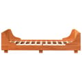 Miniatyrbilde 6 av 10: vidaXL Sengeramme uten madrass voksbrun 100x200 cm heltre furu