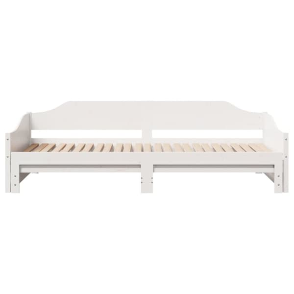 vidaXL Dagbädd med extrasäng 80x200 cm massiv furu
