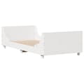 Miniatyrbilde 7 av 10: vidaXL Sengeramme uten madrass hvit 90x190 cm heltre furu