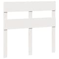 Miniatyrbilde 7 av 11: vidaXL Sengeramme uten madrass hvit 75x190 cm heltre furu