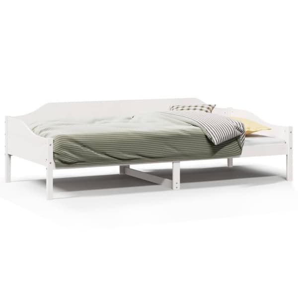 vidaXL Sengeramme uten madrass hvit 90x200 cm heltre furu