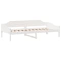Miniatyrbilde 5 av 11: vidaXL Sengeramme uten madrass hvit 90x200 cm heltre furu