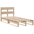 Miniatyrbilde 4 av 11: vidaXL Sengeramme uten madrass 90x190 cm heltre furu