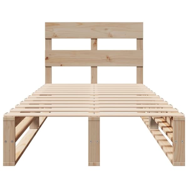 vidaXL Sengeramme uten madrass 90x190 cm heltre furu