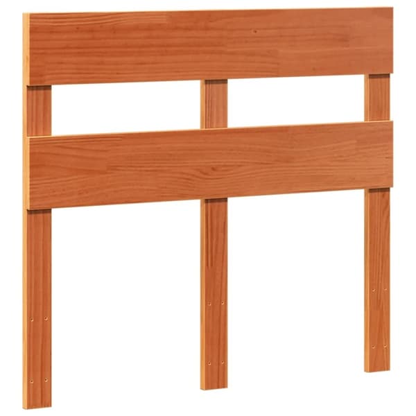 vidaXL Sengeramme uten madrass voksbrun 90x190 cm heltre furu