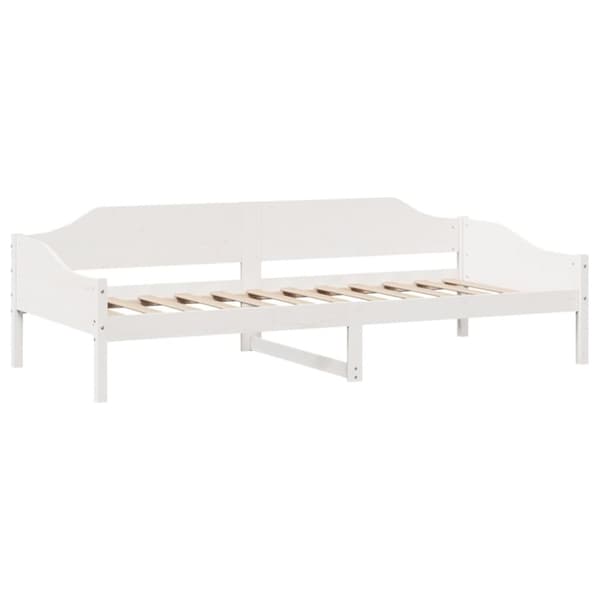 vidaXL Sängram utan madrass vit 80x200 cm massiv furu