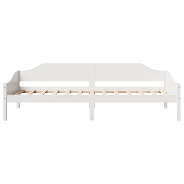 vidaXL Sängram utan madrass vit 80x200 cm massiv furu