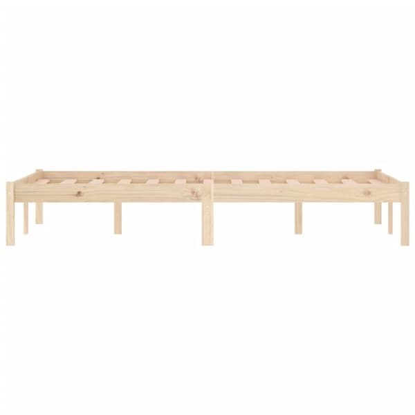vidaXL Sengeramme uten madrass 137x190 cm heltre furu