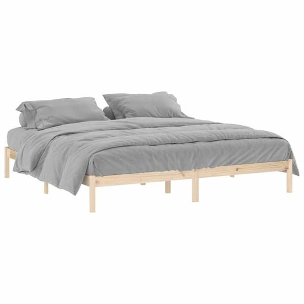 vidaXL Sengeramme uten madrass 193x203 cm heltre furu