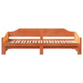 Miniatyrbilde 8 av 11: vidaXL Uttrekkbar dagseng voksbrun 90x200 cm heltre furu