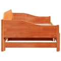 Miniatyrbilde 9 av 11: vidaXL Uttrekkbar dagseng voksbrun 90x200 cm heltre furu