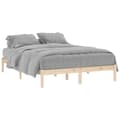 Miniatyrbilde 3 av 10: vidaXL Sengeramme uten madrass 152x203 cm heltre furu