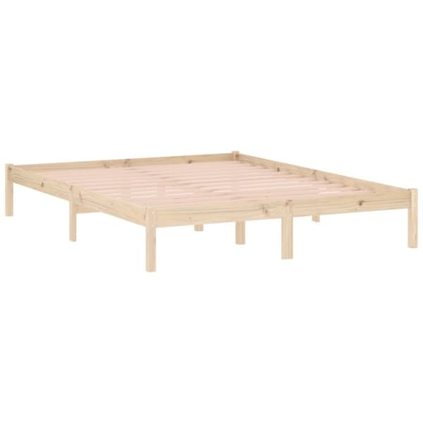 vidaXL Sengeramme uten madrass 152x203 cm heltre furu